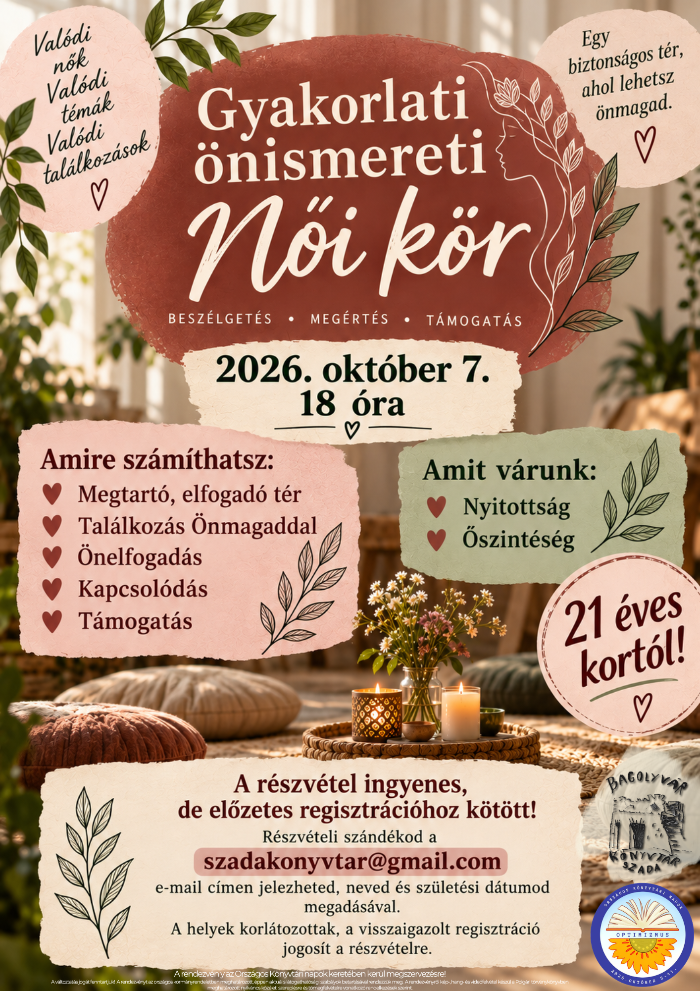 Gyakorlati önismereti női kör október 7
